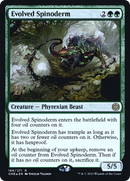 Evolved Spinoderm (PRE-166) [Phyrexia: All Will Be One Promos] Foil