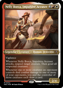 Nelly Borca, Impulsive Accuser (Display Commander) - Thick Stock (MKC-052) [Murders at Karlov Manor Commander] Foil
