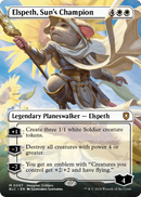 Elspeth, Sun's Champion (Borderless) (BLC-097) [Bloomburrow Commander] Foil