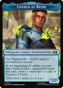 Council of Reeds (024) // Construct (030) Double-Sided Token (Surge Foil) (MSC-24 // 30) [Commander: Marvel Super Heroes] Foil