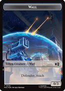 Wall (019) // Merfolk (024) Double-Sided Token (Surge Foil) (MSC-19 // 24) [Commander: Marvel Super Heroes] Foil