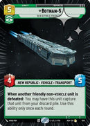 Bothan-5 - New Republic Prison Ship (Hyperspace Foil) (630) - Ashes of the Empire Foil