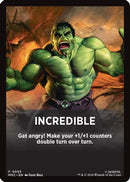 Incredible Theme Card (MSC-053) [Commander: Marvel Super Heroes]