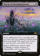 March of Wretched Sorrow (Extended Art) (NEO-457) [Kamigawa: Neon Dynasty] Foil