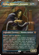 Grima, Saruman's Footman (Borderless) (Surge Foil) (HOC-073) [The Hobbit: Eternal-Legal] Foil