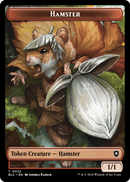 Hamster (TBLC-022) [Bloomburrow Commander Tokens] Foil