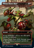 Throw Team-Mate - Fling (Borderless) (SLD-1038) (Borderless) [Secret Lair Drop] Foil