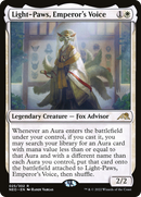Light-Paws, Emperor's Voice (PPNEO-025) [Promo Pack: Kamigawa: Neon Dynasty Promos] Foil