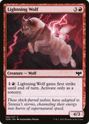 Lightning Wolf (VOW-168) [Innistrad: Crimson Vow] Foil