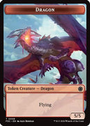 Dragon (0008) // Treasure Double-Sided Token (FDC-8 // 16) [Commander: Foundations]