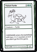 Patient Turtle (CMB1-082) [Mystery Booster Playtest Cards 2019]