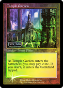 Temple Garden (Retro Frame) (Serial Numbered) (RVR-414) [Ravnica Remastered] Foil