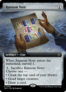 Ransom Note (MKC-355) (Extended Art) [Murders at Karlov Manor Commander]