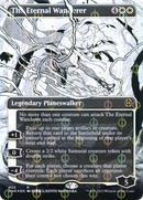 The Eternal Wanderer (Borderless) (Step-and-Compleat Foil) (ONE-422) (Showcase) [Phyrexia: All Will Be One] Foil