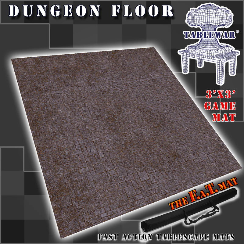 F.A.T. Mats: 'Dungeon Floor' 3x3 Gaming Mat