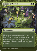 Season of Growth (WOT-061) (Showcase) (Borderless) [Wilds of Eldraine: Enchanting Tales] Foil