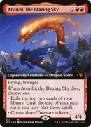 Atsushi, the Blazing Sky (Extended Art) (NEO-463) [Kamigawa: Neon Dynasty] Foil