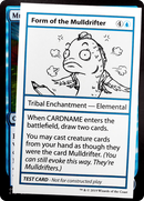 Form of the Mulldrifter (No PW Symbol) (CMB1-022) [Mystery Booster Playtest Cards 2021]