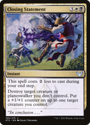 Closing Statement (STX-169) [Strixhaven: School of Mages] Foil