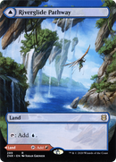 Riverglide Pathway (Borderless) (ZNR-289) (Showcase) (Borderless) [Zendikar Rising] Foil