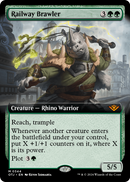 Railway Brawler (Extended Art) (OTJ-344) [Outlaws of Thunder Junction] Foil