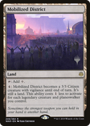 Mobilized District (PPM20-249P) [Promo Pack: War of the Spark Promos] Foil