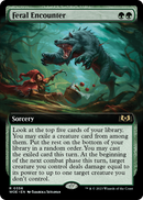 Feral Encounter (Extended Art) (WOE-356) [Wilds of Eldraine]