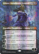 Liliana, Dreadhorde General (Borderless) (Mana Foil) (FDN-419) [Foundations] Foil