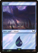 Island (40K-309) (Surge Foil) [Warhammer 40,000 Commander] Foil