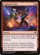 Explosive Entry (NEO-139) [Kamigawa: Neon Dynasty] Foil