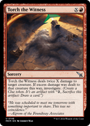 Torch the Witness (b) (MKM-146) [Murders at Karlov Manor] Foil