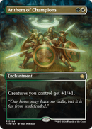 Anthem of Champions (Borderless) (FDN-344) [Foundations] Foil