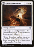 Reduce to Memory (STX-025) [Strixhaven: School of Mages] Foil