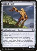 Brass Herald (CMR-301) [Commander Legends] Foil