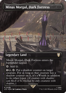 Minas Morgul, Dark Fortress (Borderless) (Surge Foil) (LTC-558) [Tales of Middle-earth Commander] Foil