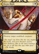 Doom Blade (STA-028) (Showcase) (Borderless) [Strixhaven Mystical Archive] Foil
