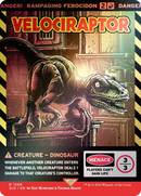 Velociraptor - Rampaging Ferocidon (Rainbow Foil) (SLD-1390★) (Borderless) [Secret Lair Drop] Foil