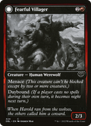 Fearful Villager (DBL-424) [Innistrad: Double Feature] Foil