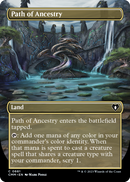 Path of Ancestry (Borderless) (CMM-661) [Commander Masters] Foil