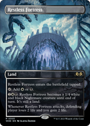 Restless Fortress (Borderless) (WOE-305) [Wilds of Eldraine] Foil