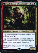 Meria, Scholar of Antiquity (PRE-206) [Dominaria United Promos] Foil