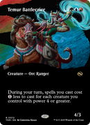 Temur Battlecrier (Borderless) (TDM-372) (Showcase) [Tarkir: Dragonstorm] Foil