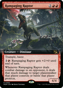 Rampaging Raptor (Extended Art) (MOM-366) [March of the Machine] Foil