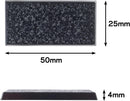 25mm x 50mm Rectangular Bases (6)