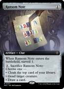 Ransom Note (MKC-357) (Extended Art) [Murders at Karlov Manor Commander]