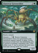 Llanowar Greenwidow (Extended Art) (DMU-415) [Dominaria United] Foil