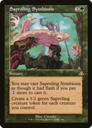 Saproling Symbiosis (Retro Frame) (DMR-348) [Dominaria Remastered] Foil