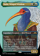 Nadu, Winged Wisdom (Borderless) (MH3-377) [Modern Horizons 3] Foil