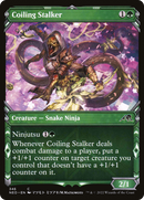 Coiling Stalker (Showcase) (NEO-346) [Kamigawa: Neon Dynasty] Foil