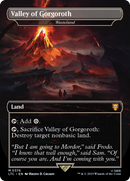 Valley of Gorgoroth - Wasteland (LTC-376) (Borderless) [Tales of Middle-earth Commander] Foil